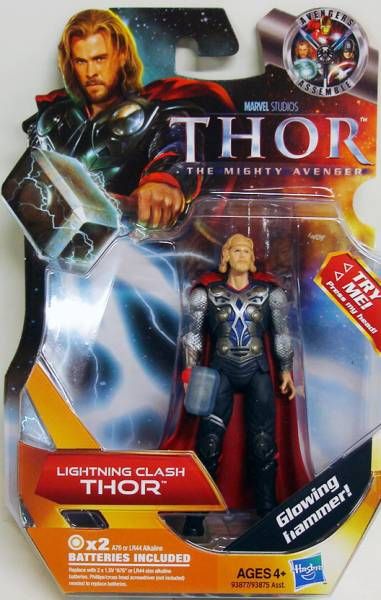 Glowing 3.75" Figure Details about   Marvel Studios THOR The Mighty Avenger Lightning Clash 