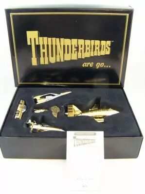 Thunderbirds -  Matchbox Collectibles - Edition Sp�ciale 5 v�hicules plaqu�s Or (TB1, TB2, TB3, TB4 & FAB1)