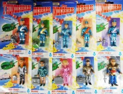 Thunderbirds - Matchbox - S�rie Compl�te de 10 figurines Articul�es (Neuves sous Blister)