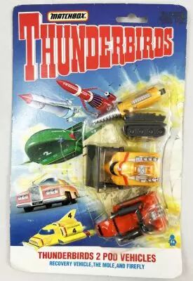 Thunderbirds - Matchbox - Thunderbirds 2 Pod Vehicles (The Mole, Firefly & Recovery Vehicle)