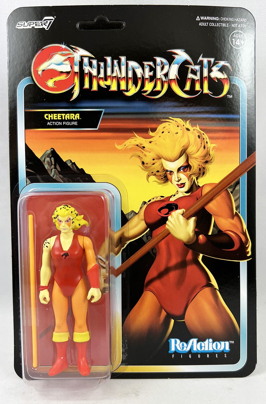  Super7 Thundercats Reaction Figure - Cheetara (Toy Variant) :  Everything Else