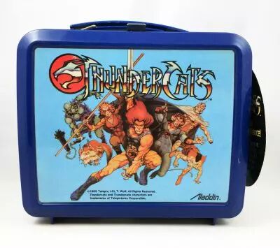 Thundercats (Cosmocats) - Aladdin - Promotional Plastic Lunch Box (w/Thermos & Audience Leeflet)