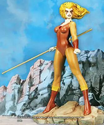 Thundercats (Cosmocats) - Hard Hero Cold Cast Porcelain Statue - Cheetara / F�libelle