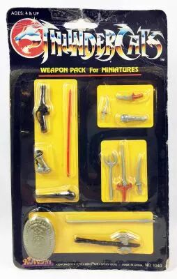 Thundercats (Cosmocats) - Kidworks Miniatures - Weapon Pack (neuve sous blister)