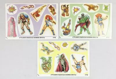 Thundercats (Cosmocats) - Shredded Wheat (C�r�ales) - 3x Thundercats Stick \'n\' Lift Stickers