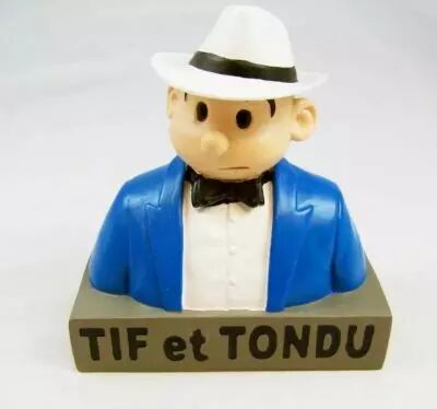 Tif et Tondu - Buste R�sine 13cm Dupuis - Tif
