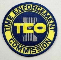 Timecop - Embroidered Patch (Time Enforcement Commission (TEC) Logo)