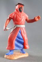 Timpo - Arabs - Footed - Red (knife) advancing legs (robe hanging fully down) blue trousers