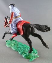 Timpo - Arabs - Mounted - Blue (knife) red trousers (gold belt) black galloping (long) horse