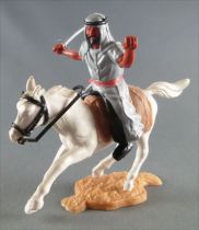 Timpo - Arabs - Mounted - Grey (scimitar) black trousers (red belt) white galloping (short) horse