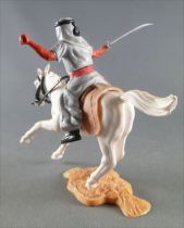 Timpo - Arabs - Mounted - Grey (scimitar) black trousers (red belt) white galloping (short) horse