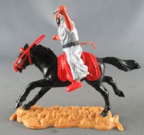 Timpo - Arabs - Mounted - Grey (variation) whip) red trousers (black belt) black galloping (long) horse