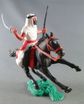 Timpo - Arabs - Mounted - White (scimetar & rifle) black trousers (red belt) blackgalloping (short) horse