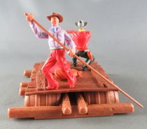 Timpo - Cow Boys - Cowboy traders on raft (ref 1016) 2