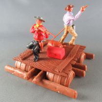Timpo - Cow Boys - Cowboy traders on raft (ref 1016) 3