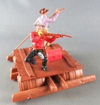 Timpo - Cow Boys - Cowboy traders on raft (ref 1016) 3