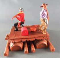 Timpo - Cow Boys - Cowboy traders on raft (ref 1016) 3