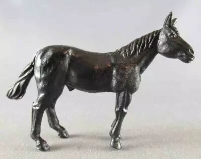 Timpo - Cow-Boys & Indiens - 2�me S�rie - Mustang Noir T�te � droite