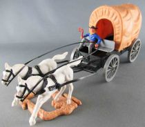 Timpo - Cow-Boys - Véhicule Chariot Chuckwagon sans Boite (réf 273)