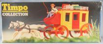 Timpo - Cow-Boys - Wild West Vehicles Series Stage Coach 2 White Horses Mint in Box (ref 270) 1