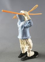 Timpo - Eskimos - Les 2 Bras levés bleu ciel (harpon beige) jambes droites blanches