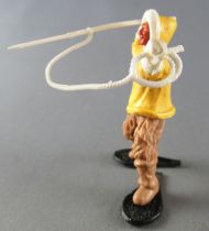 Timpo - Eskimos - Les 2 Bras levés jaune (harpon blanc) jambes avançantes beiges