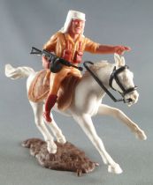 Timpo - Foreign Legion - Mounted pointing (mg) white galloping (short) horse