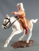 Timpo - Foreign Legion - Mounted pointing (mg) white galloping (short) horse