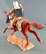 Timpo - Foreign Legion - Mounted radio brown galloping (long) horse