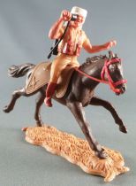 Timpo - Foreign Legion - Mounted radio dark brown galloping (long) horse