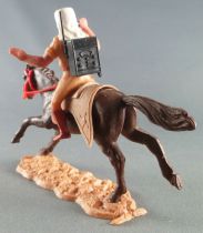 Timpo - Foreign Legion - Mounted radio dark brown galloping (long) horse