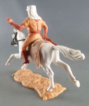 Timpo - Légion Etrangère - Cavalier bras gauche levé (fusil) cheval blanc galop long