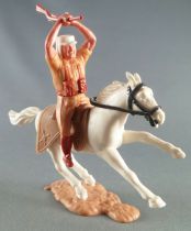 Timpo - Légion Etrangère - Cavalier fusil à deux mains cheval blanc galop court