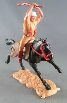 Timpo - L�gion Etrang�re - Cavalier fusil � deux mains cheval noir galop long