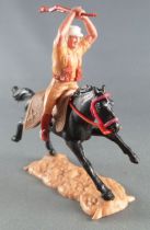 Timpo - Légion Etrangère - Cavalier fusil à deux mains cheval noir galop long