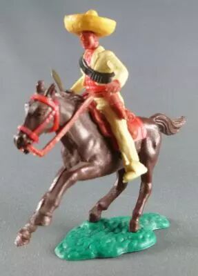 Timpo Moyen-Age Chevalier Grand Casque Piéton Jaune & Noir  Masse D Arme  Visiere Noire  Jambes Cou P Image 385622 Petite