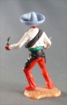 Timpo - Mexicans - Footed both hands at waist height white jacket (2 pistols) blue hat red legs with right foot pointing to the