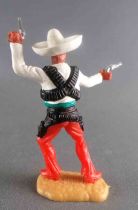 Timpo - Mexicans - Footed Left Arm Raised White Jacket (2 pistols) White Hat Red Legs with Right Foot Pointing to the Right