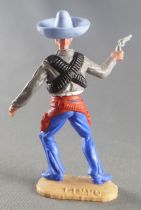 Timpo - Mexicans - Footed right arm pointing grey jacket (pistol) blue hat blue legs with right foot pointing to the right