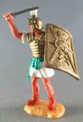 Timpo Moyen-Age Chevaliers Médievaux Piéton Blanc Casque Roux étandart