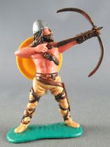 Timpo - Viking - Footed Archer (brown hairs) buff standing legs yellow shield