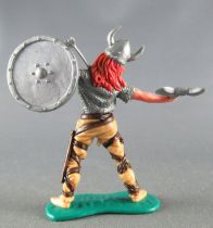Timpo - Viking - Footed Wounded by arrow (red hairs) buff standing legs double axe grey shield