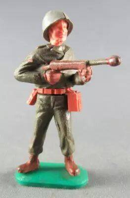 Timpo - WW2 - Am�ricains - 1�re s�rie - Tireur fusil mitrailleur poitrine jambes droites