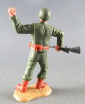 Timpo - WW2 - Américains - 2ème série - Lanceur grenade (fusil) jambes penchées vers la droite