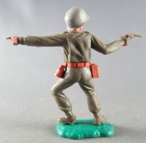 Timpo - WW2 - Americans - 1st series - Pointing and pistol standing leaning to the left legs