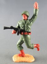Timpo - WW2 - Americans - 2nd series - Arm raised (mg) running legs