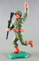 Timpo - WW2 - Americans - 2nd series - Arm raised (rifle) running legs