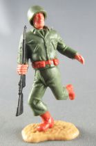 Timpo - WW2 - Americans - 2nd series - Arm raised (rifle) running legs