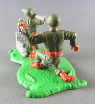 Timpo - WW2 - Americans - 2nd series - Bazooka team scene (ref 1019 )