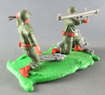 Timpo - WW2 - Americans - 2nd series - Bazooka team scene (ref 1019 )